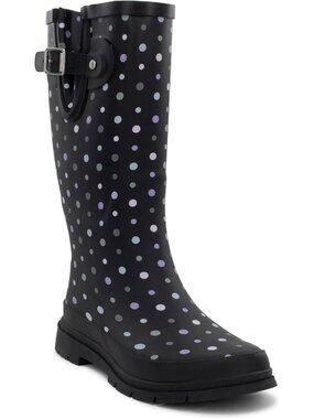 Women's Country Side Waterproof Rain Boot Outdoor Rubber Cute Garden Shoes